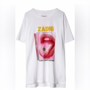 Zadig & Voltaire White Graphic Tee
